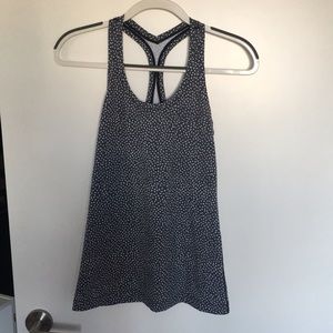 Black and White Lululemon Tank
